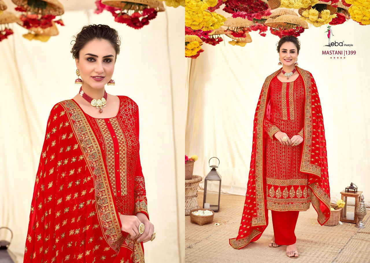 Eba Mastani Colours Heavy Festive Wear Georgette Designer Salwar Kameez Collection